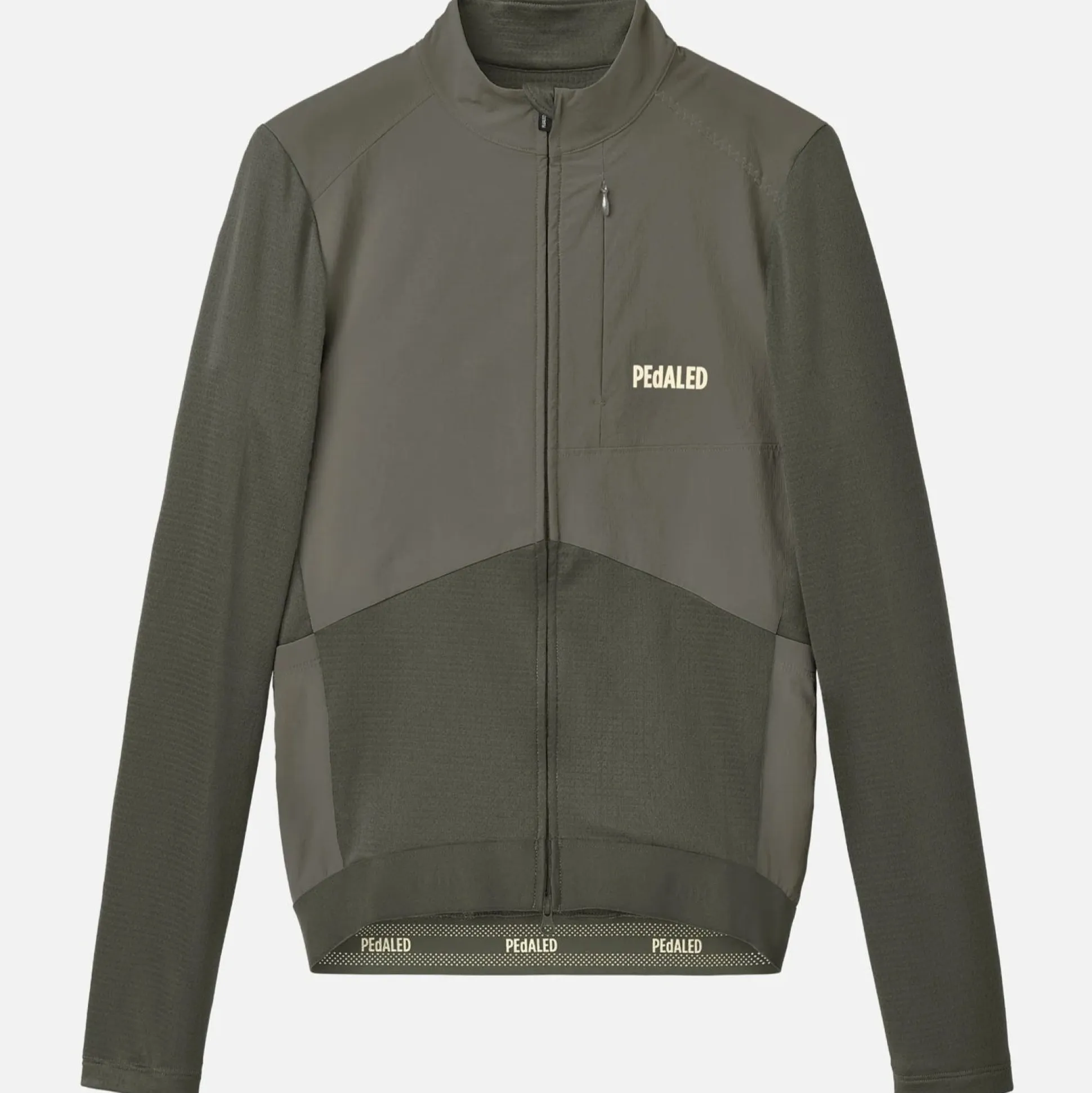 Maglia maniche lunghe Pedaled Odyssey Windblock Merino - Grigio