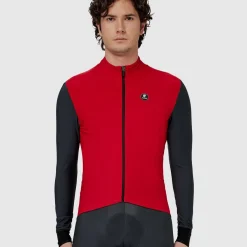 Maglia maniche lunghe Pissei Monviso - Rosso grigio