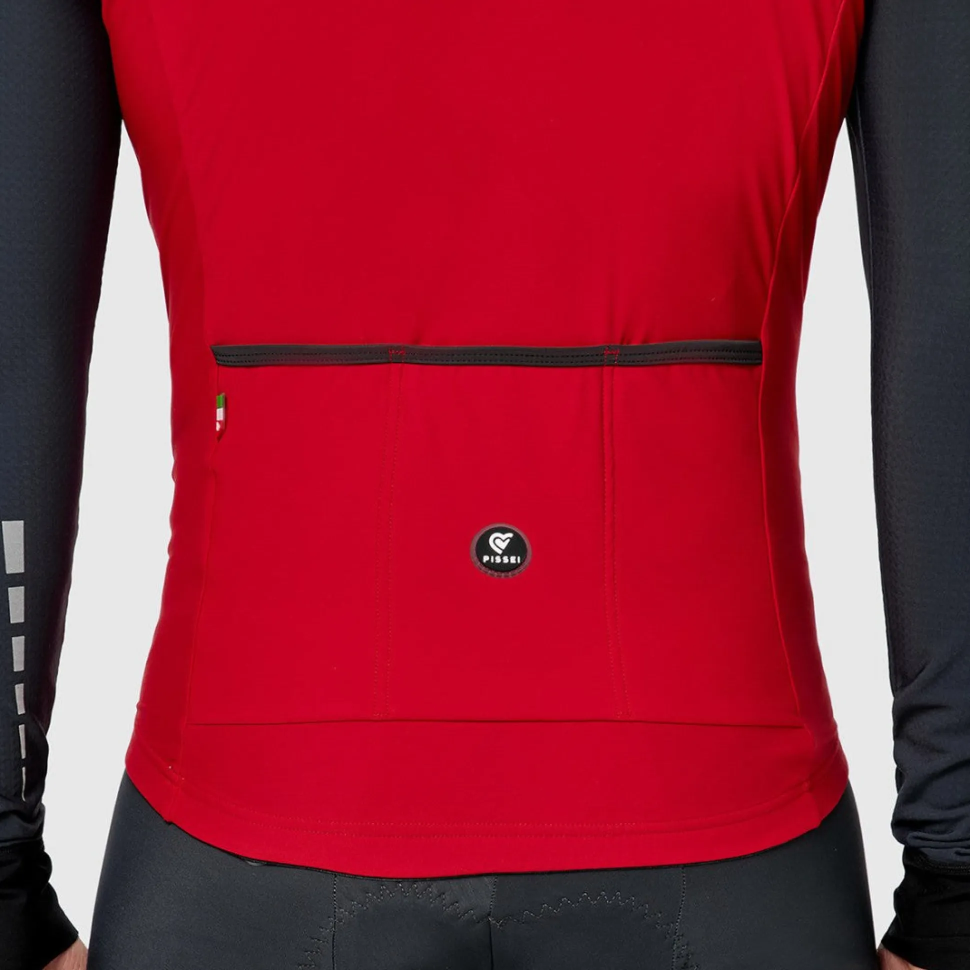 Maglia maniche lunghe Pissei Monviso - Rosso grigio