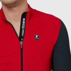 Maglia maniche lunghe Pissei Monviso - Rosso grigio