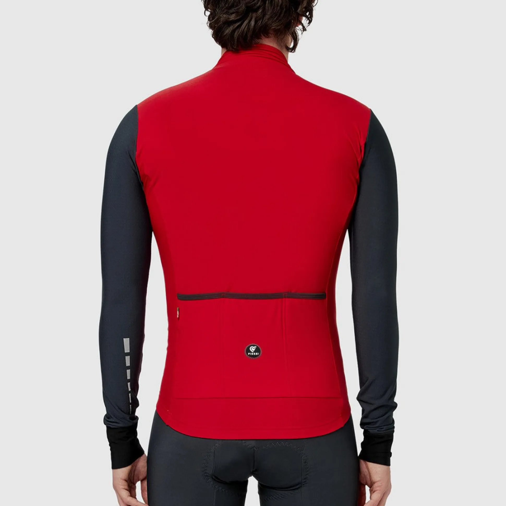 Maglia maniche lunghe Pissei Monviso - Rosso grigio