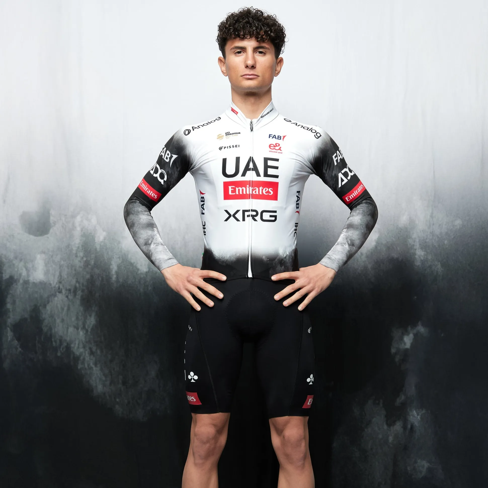 Maglia maniche lunghe Pissei UAE Team Emirates 2025 Primapelle