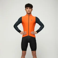 Maglia maniche lunghe Pissei Monviso - Arancio grigio
