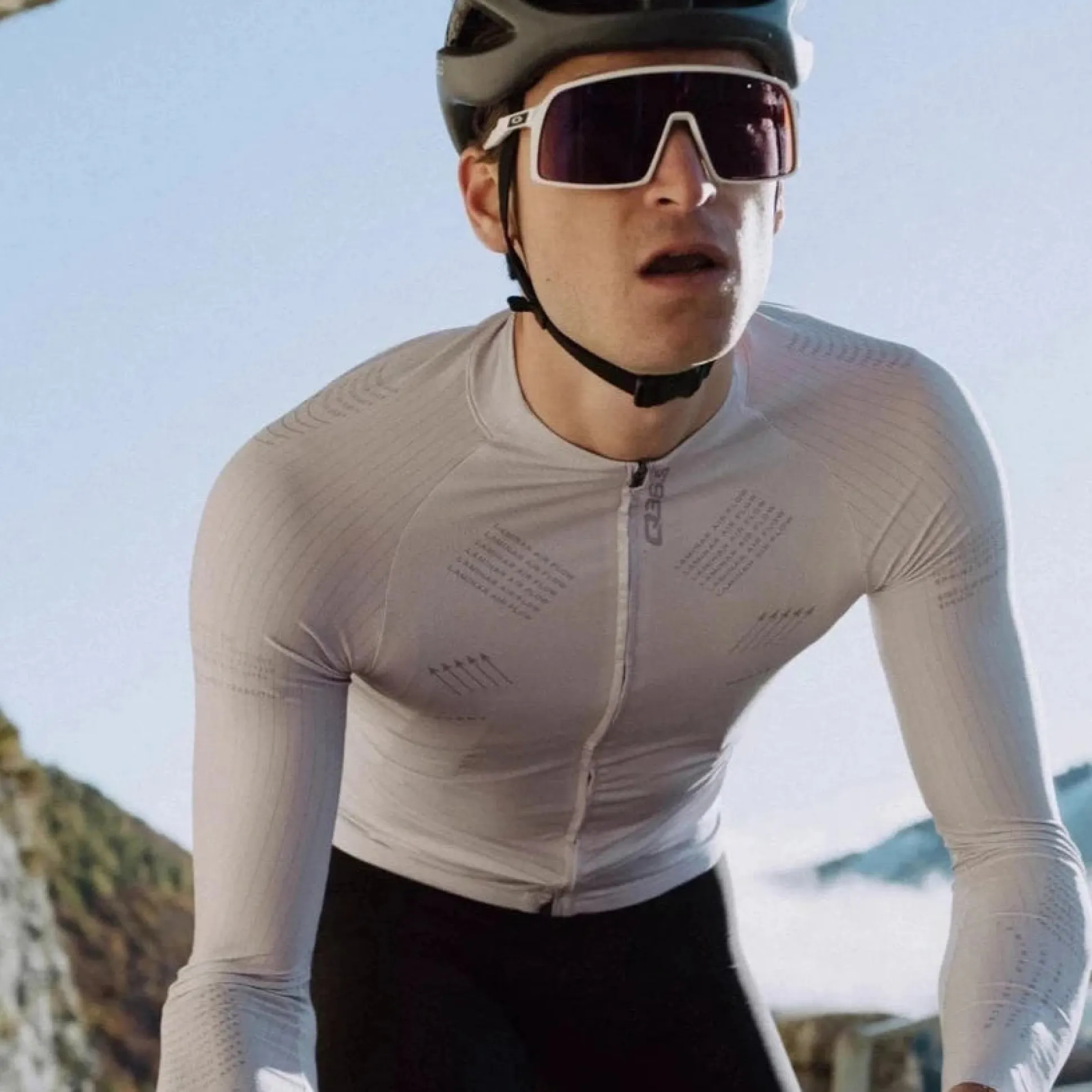 Maglia maniche lunghe Q36.5 Gregarius Hybrid Aeroflow - Grigio