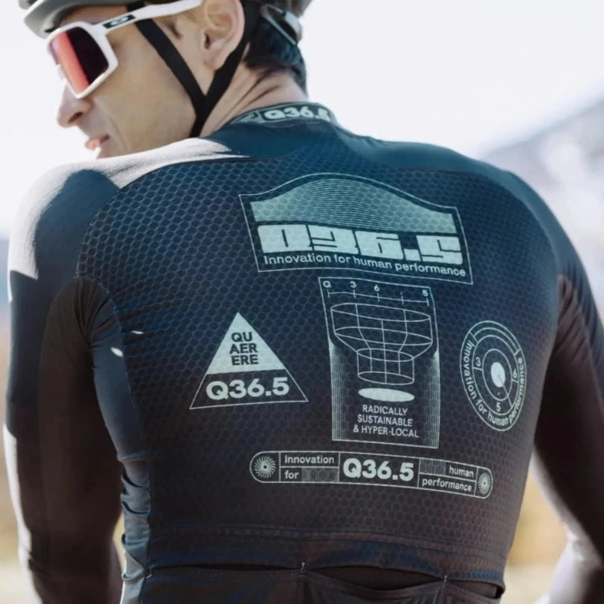 Maglia maniche lunghe Q36.5 Gregarius Hybrid Light Retrofuture - Nero