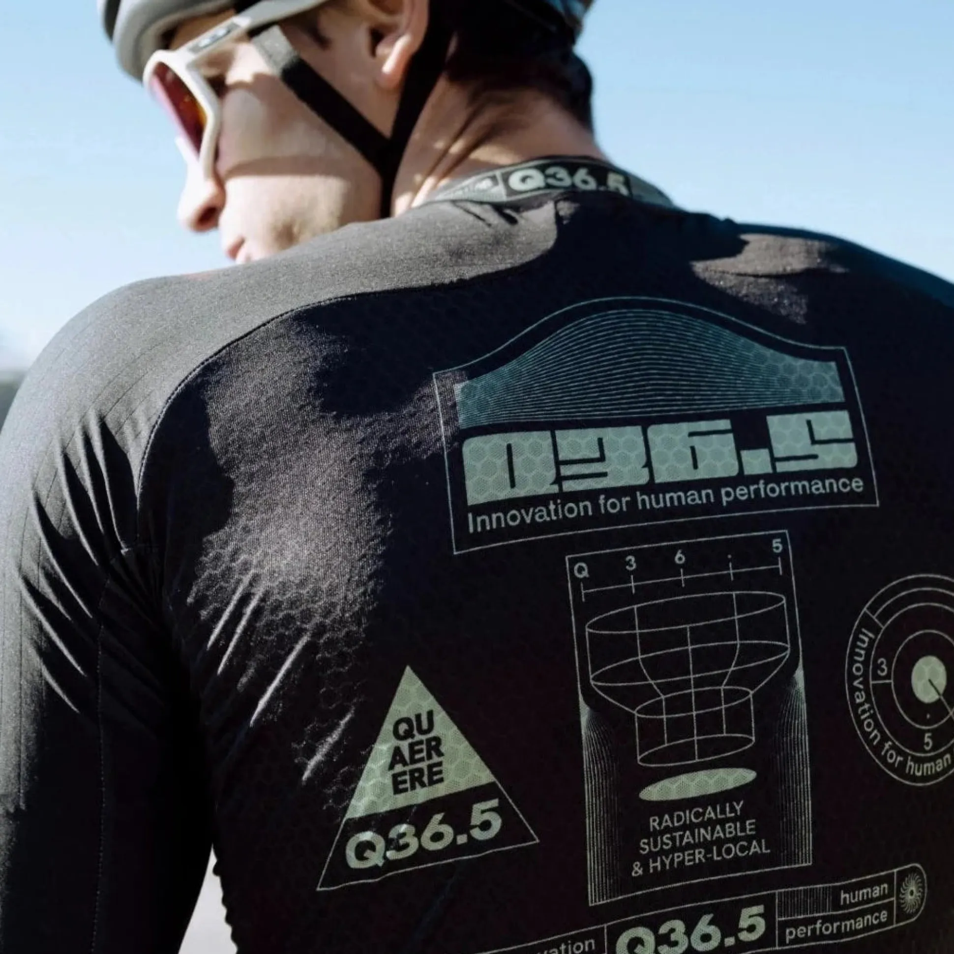 Maglia maniche lunghe Q36.5 Gregarius Hybrid Light Retrofuture - Nero