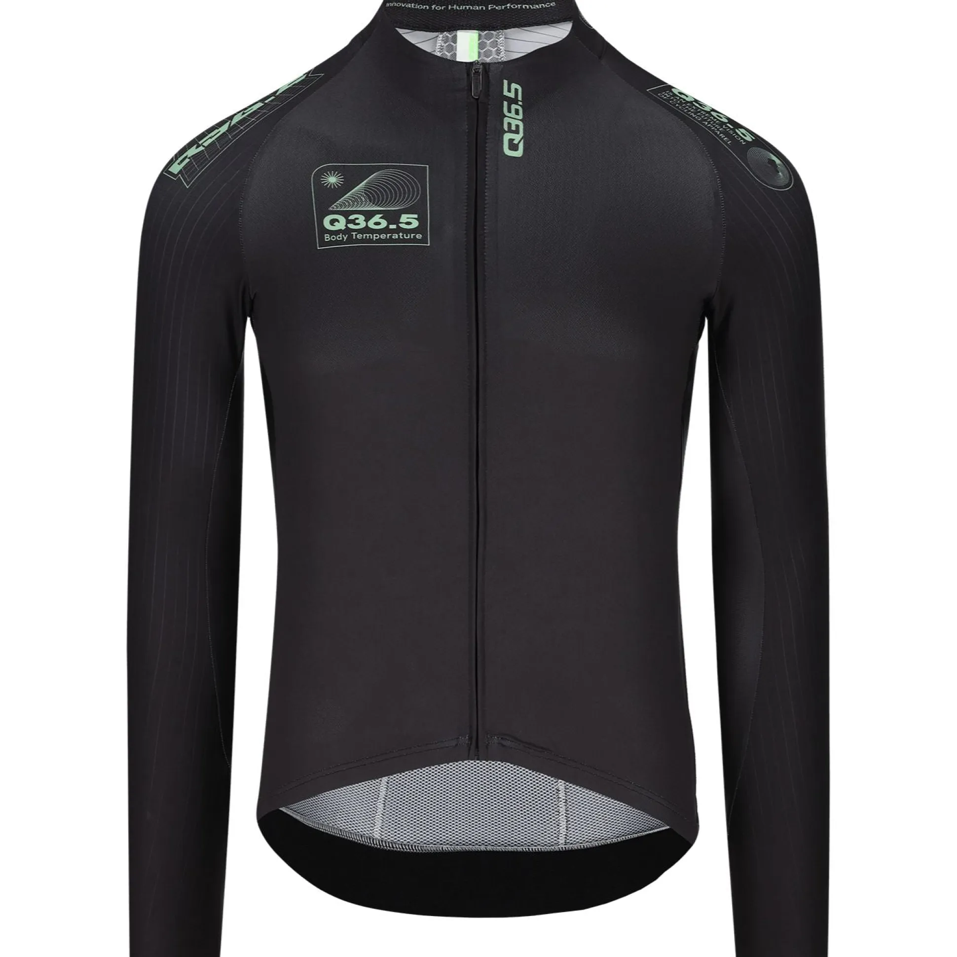Maglia maniche lunghe Q36.5 Gregarius Hybrid Light Retrofuture - Nero