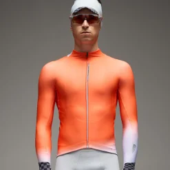 Maglia maniche lunghe Q36.5 Gregarius Hybrid Collar Fade - Orange