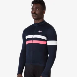 Maglia maniche lunghe Rapha Brevet - Blu