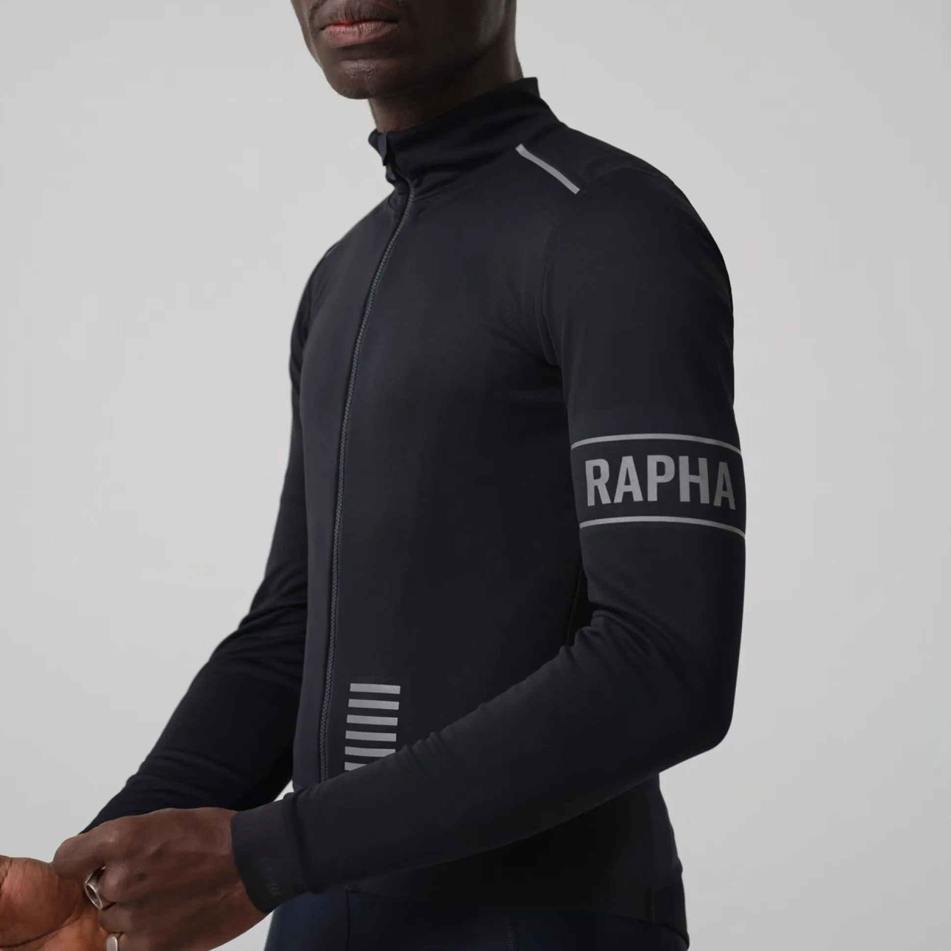 Maglia maniche lunghe Rapha Pro Team Gore-Tex Infinium - Nero