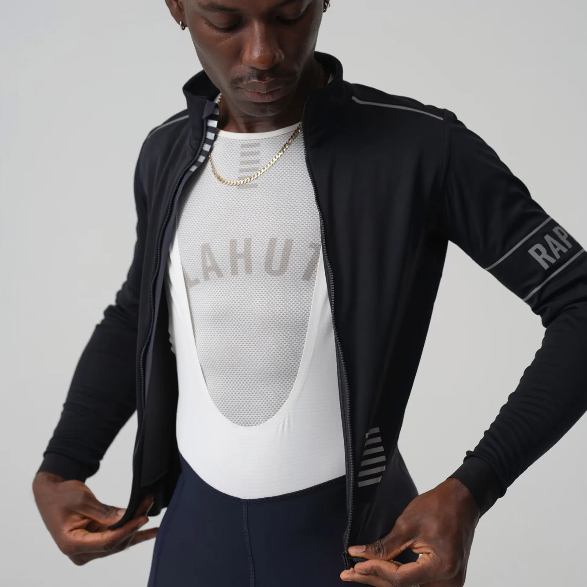 Maglia maniche lunghe Rapha Pro Team Gore-Tex Infinium - Nero