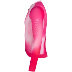Maglia maniche lunghe Rapha Pro Team Lightweight 3 Surface Print - Rosa