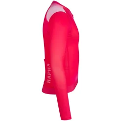Maglia maniche lunghe Rapha Pro Team Lightweight 3 Surface Print - Rosa