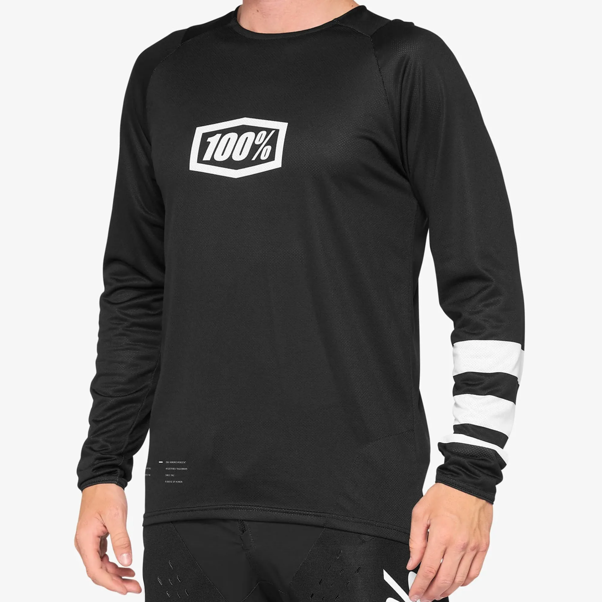 Maglia maniche lunghe 100% R-Core - Nero bianco