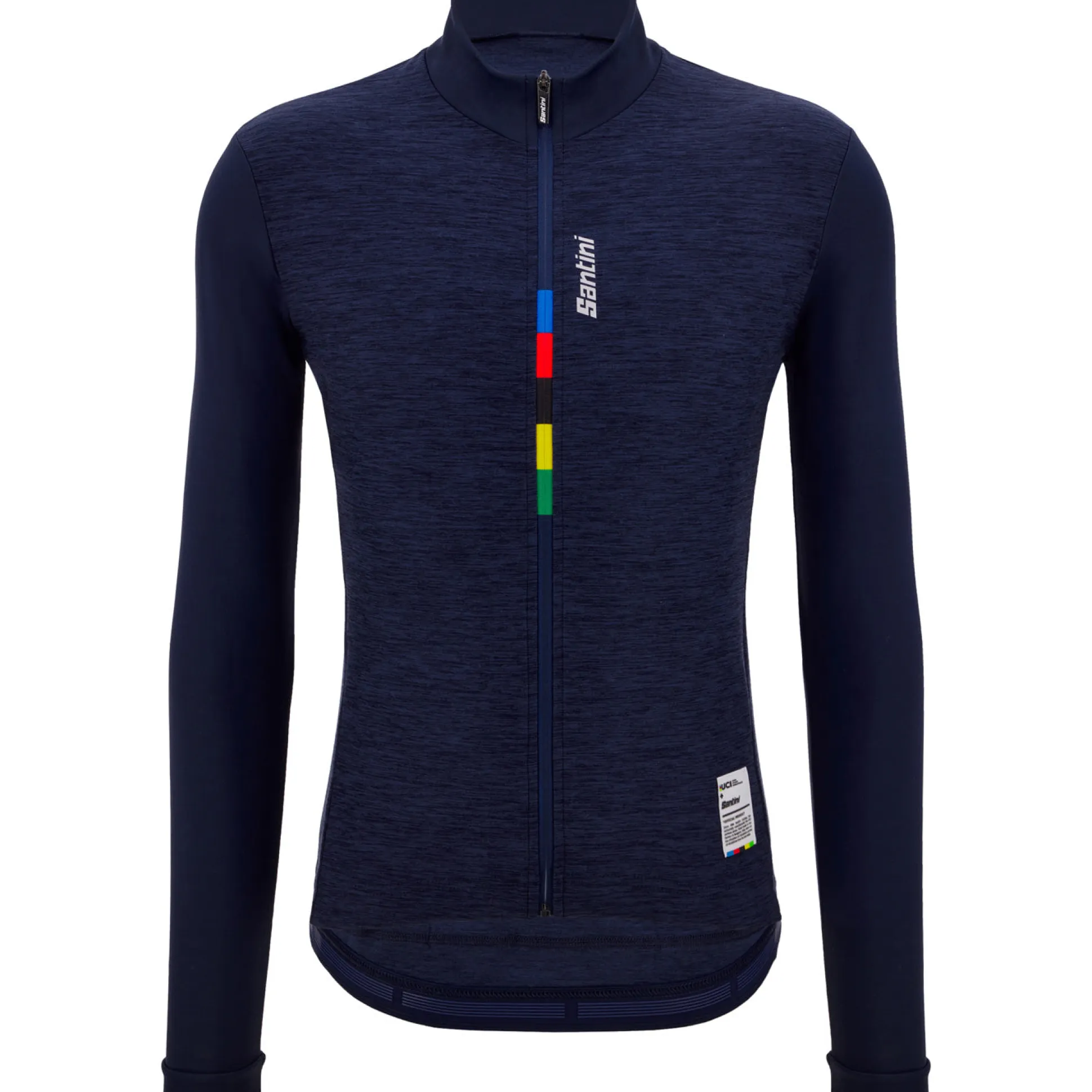 Maglia maniche lunghe Santini UCI Official Pure - Blu