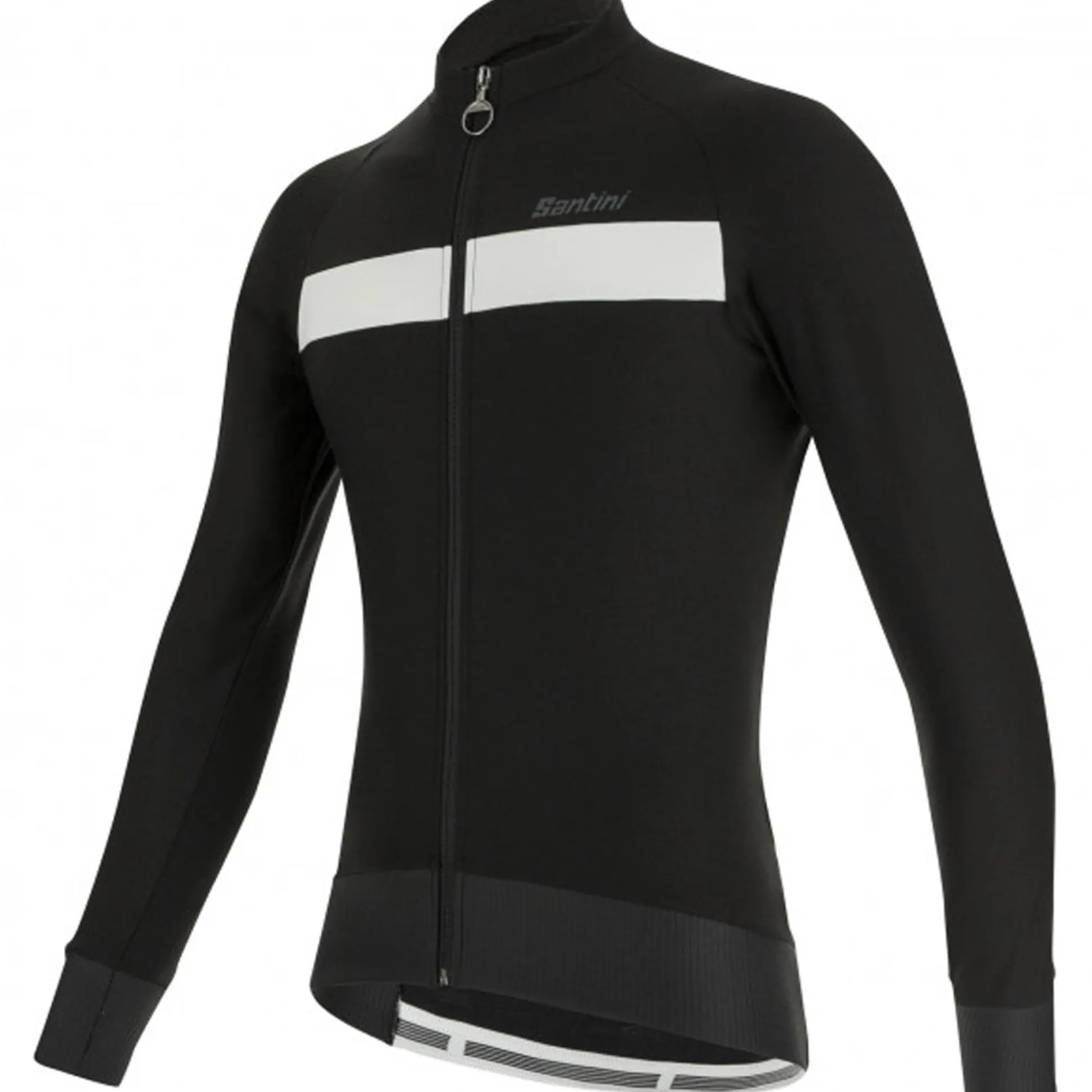 Maglia maniche lunghe Santini Adapt - Nero bianco