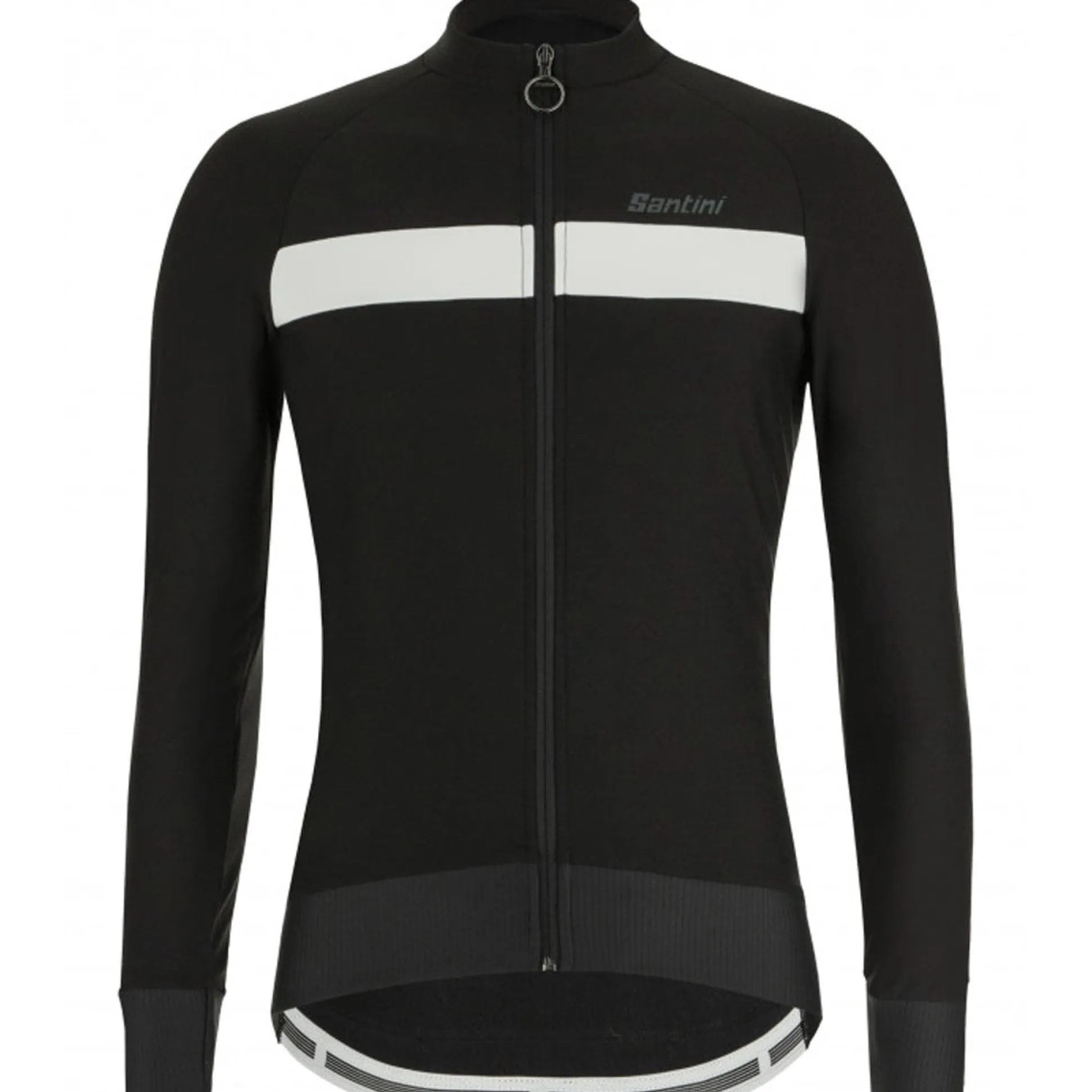 Maglia maniche lunghe Santini Adapt - Nero bianco
