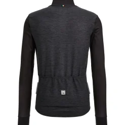 Maglia maniche lunghe Santini Colore Puro - Nero