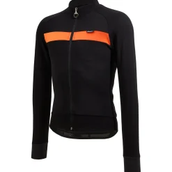 Maglia maniche lunghe Santini Adapt Wool - Arancio