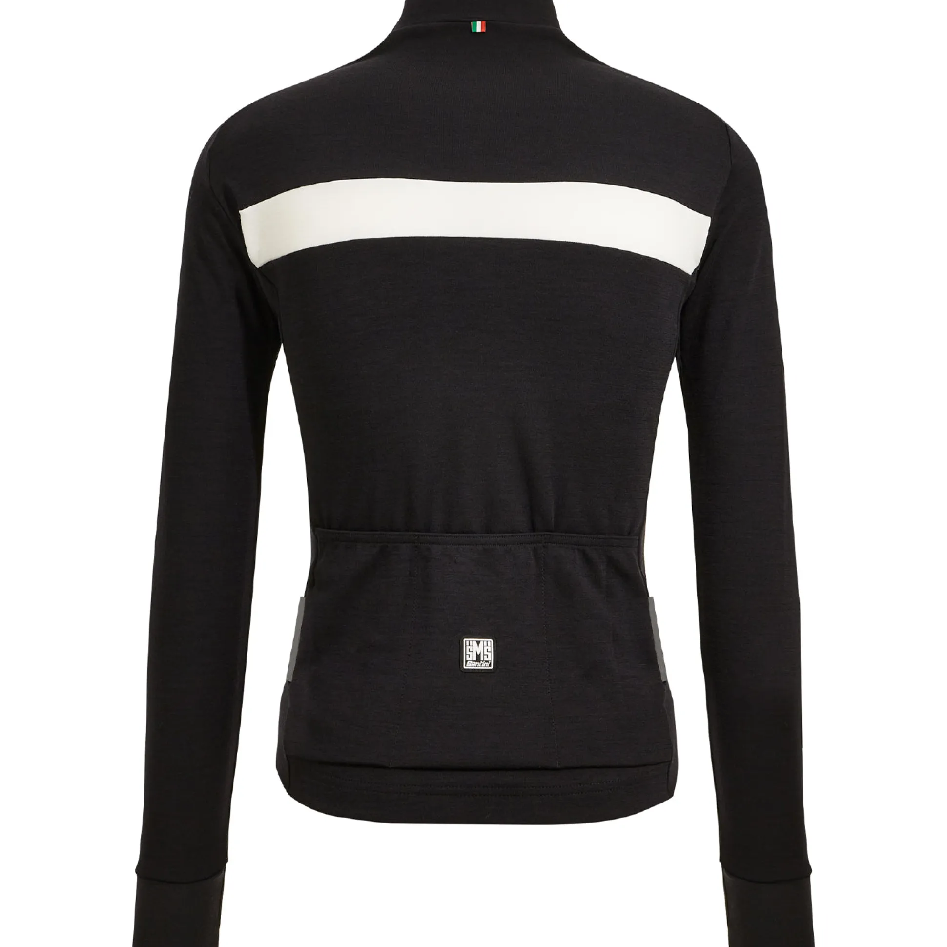Maglia maniche lunghe Santini Adapt Wool - Nero