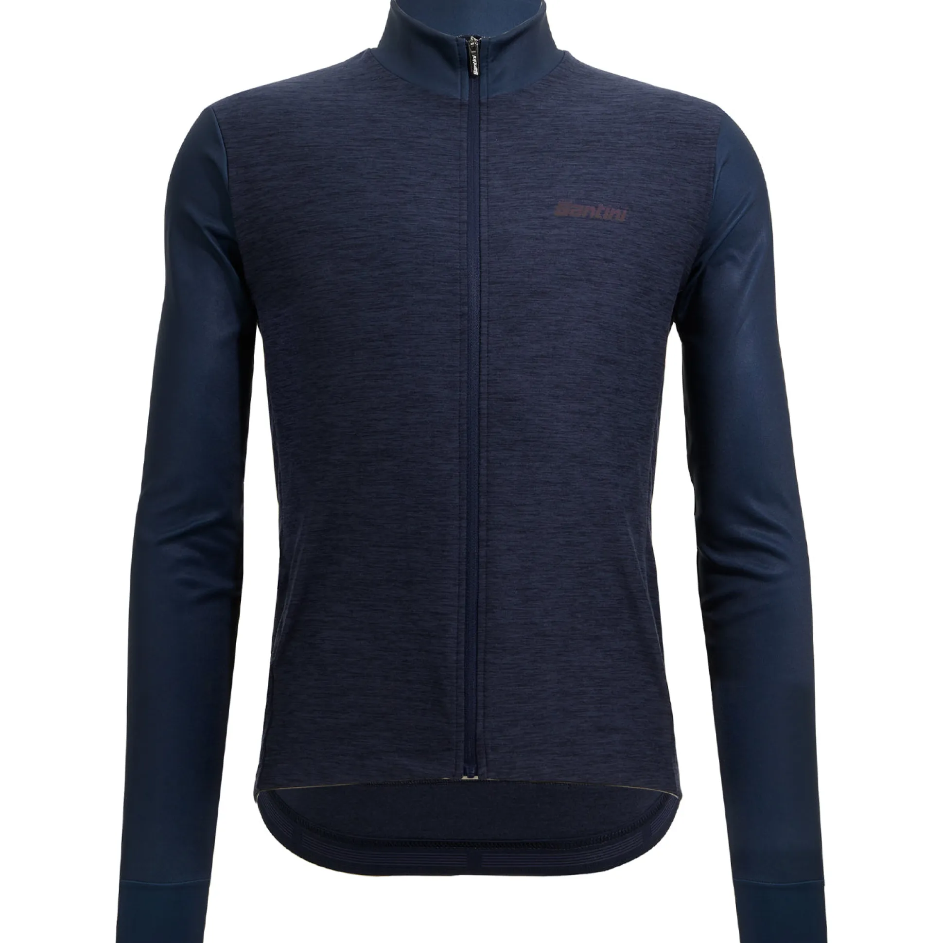 Maglia maniche lunghe Santini Colore Puro - Blu