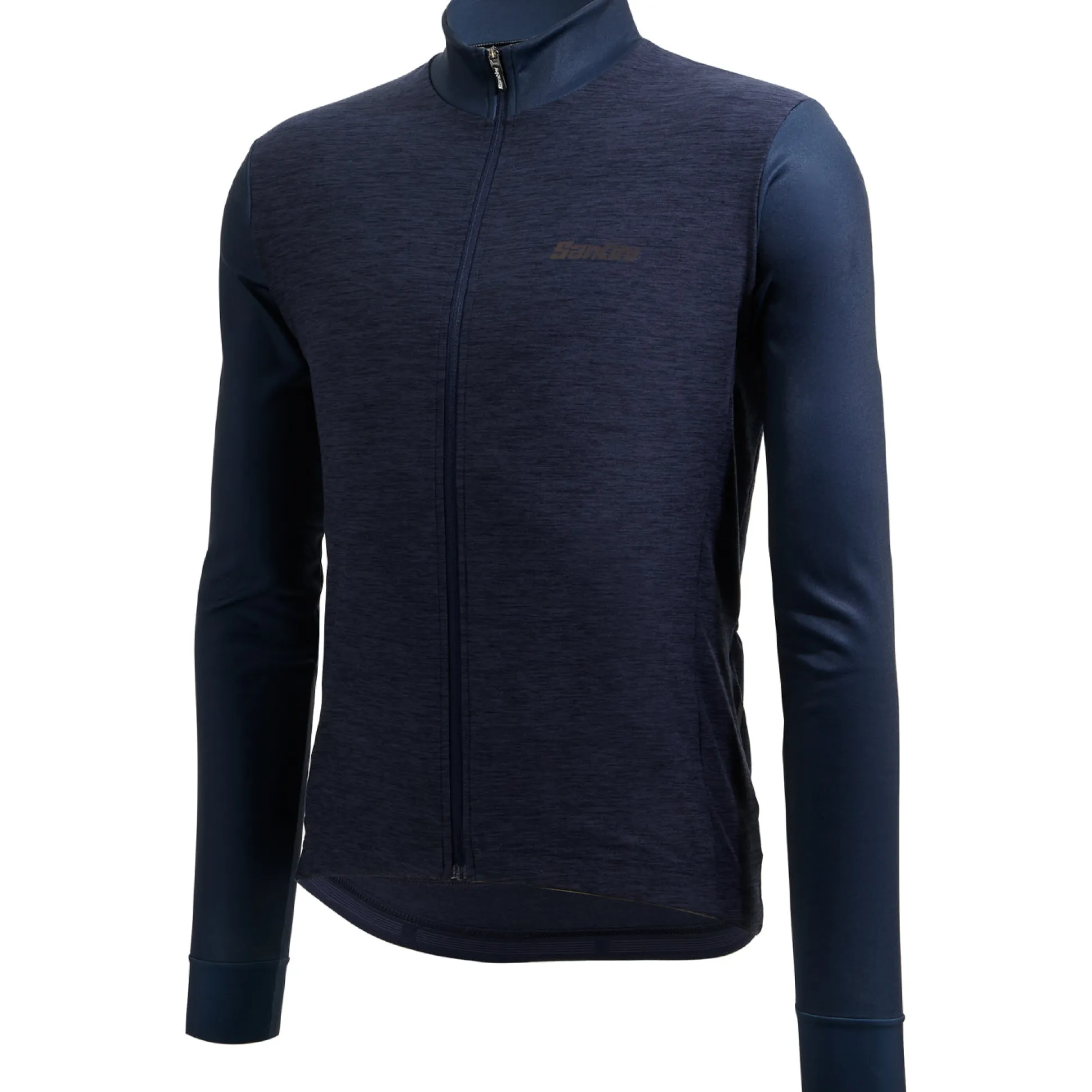 Maglia maniche lunghe Santini Colore Puro - Blu