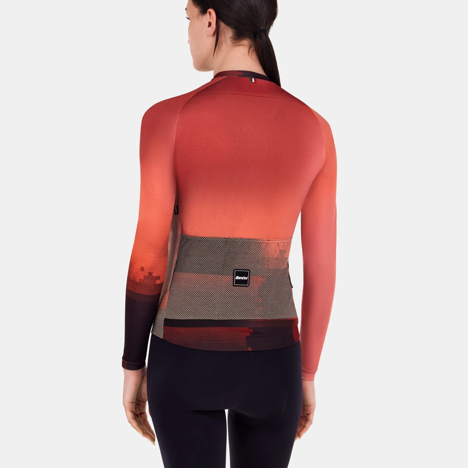 Maglia maniche lunghe Santini Luce - Bordeaux