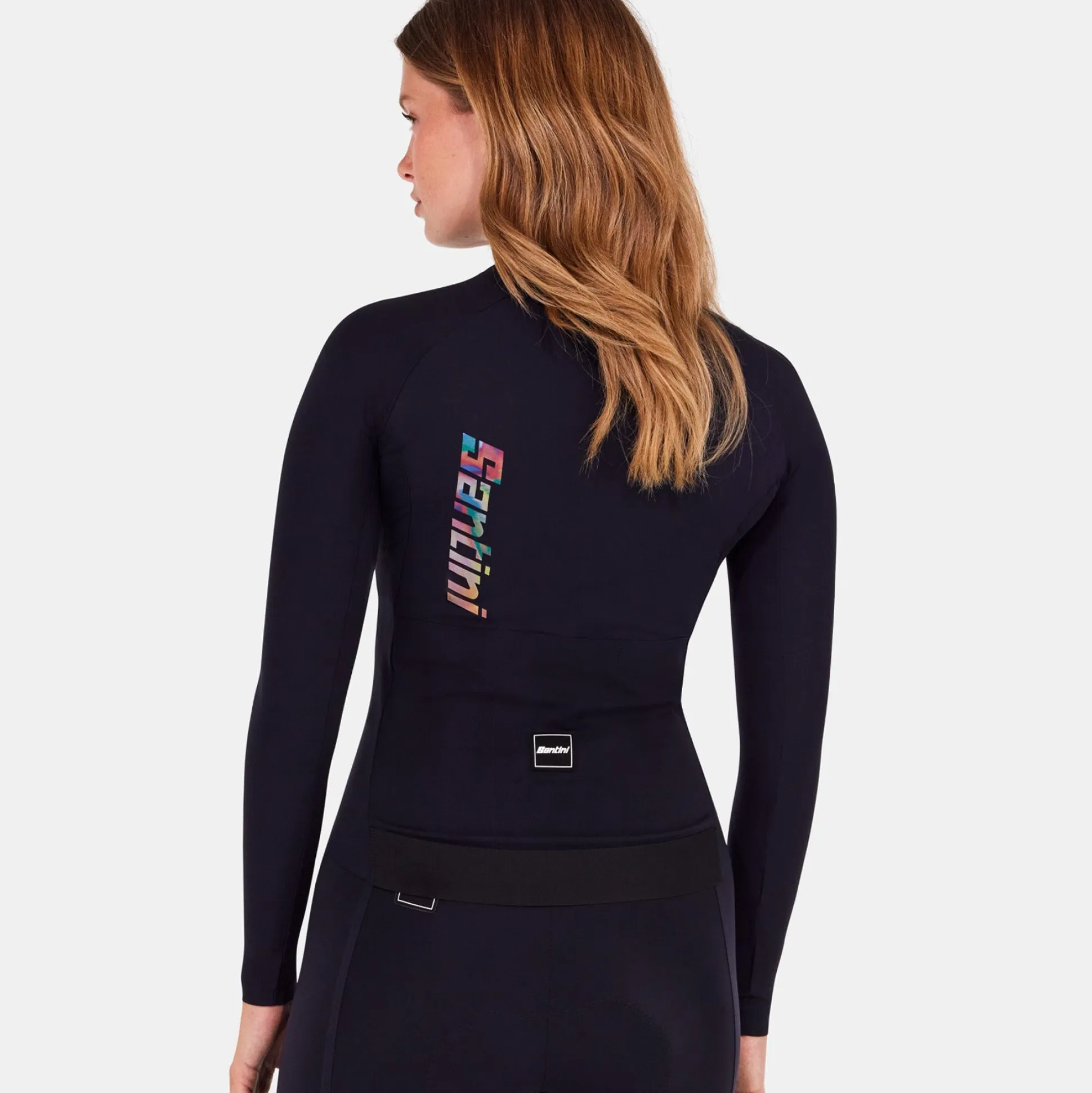 Maglia maniche lunghe Santini Unico - Nero
