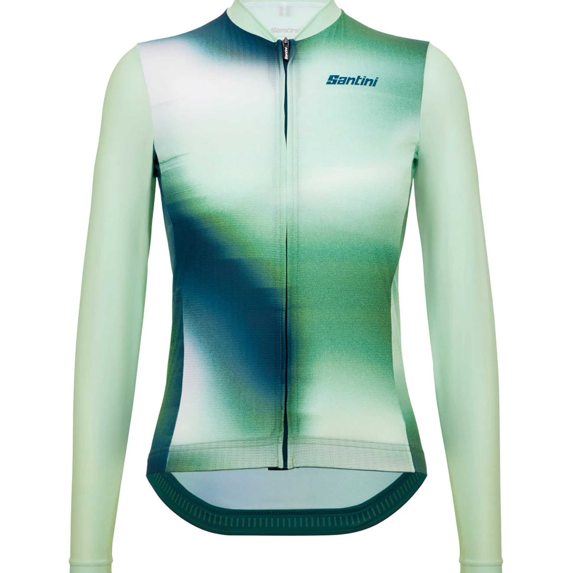 Maglia maniche lunghe Santini Ombra - Verde