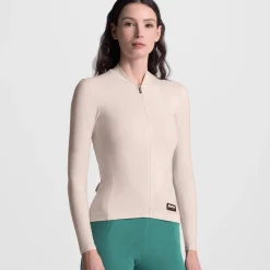 Maglia maniche lunghe Santini Ready To Ride - Beige