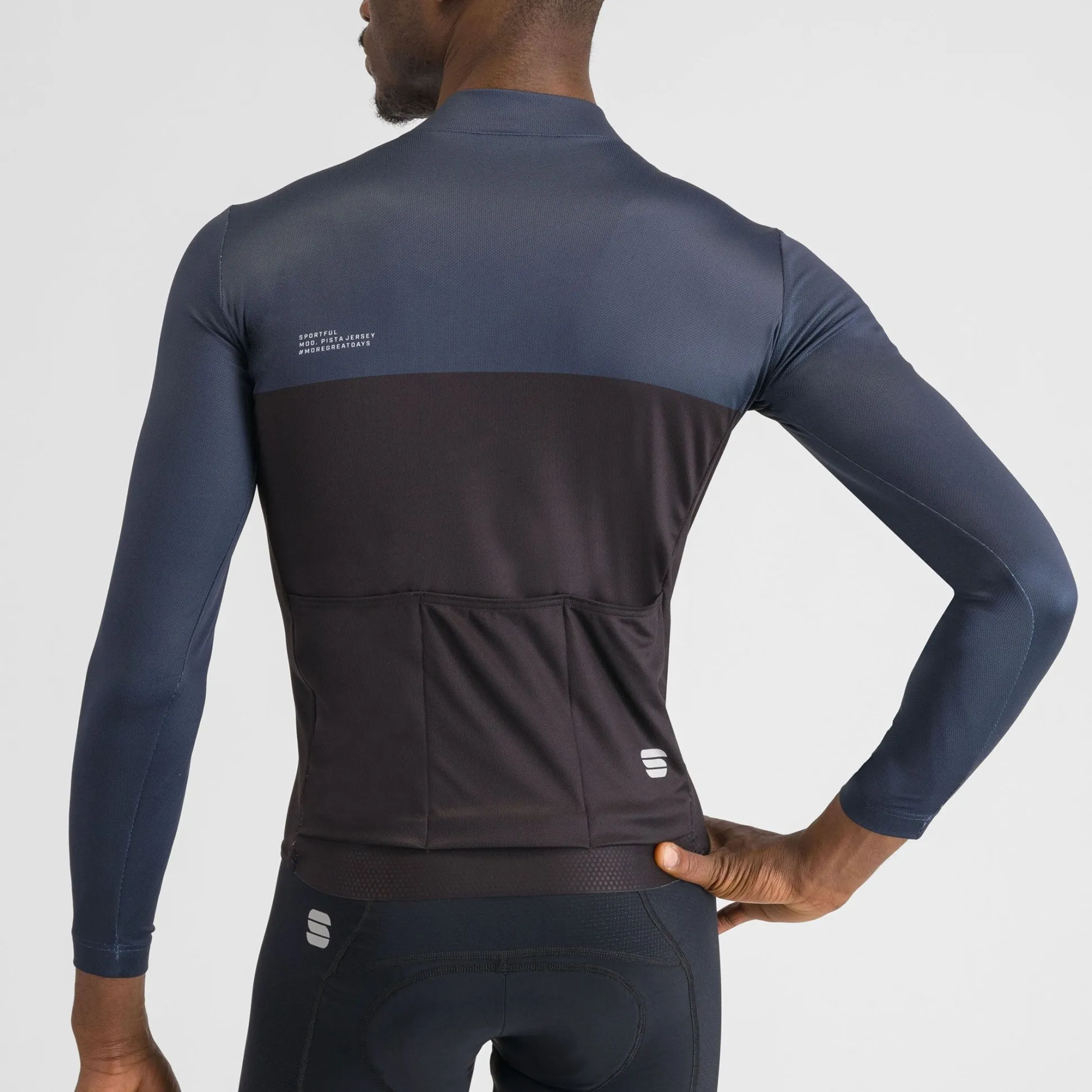 Maglia maniche lunghe Sportful Pista - Nero blu