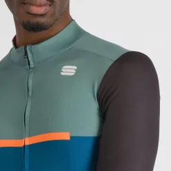 Maglia maniche lunghe Sportful Pista - Blu verde