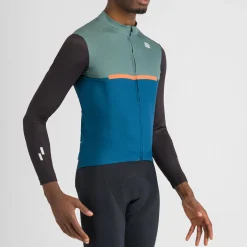 Maglia maniche lunghe Sportful Pista - Blu verde