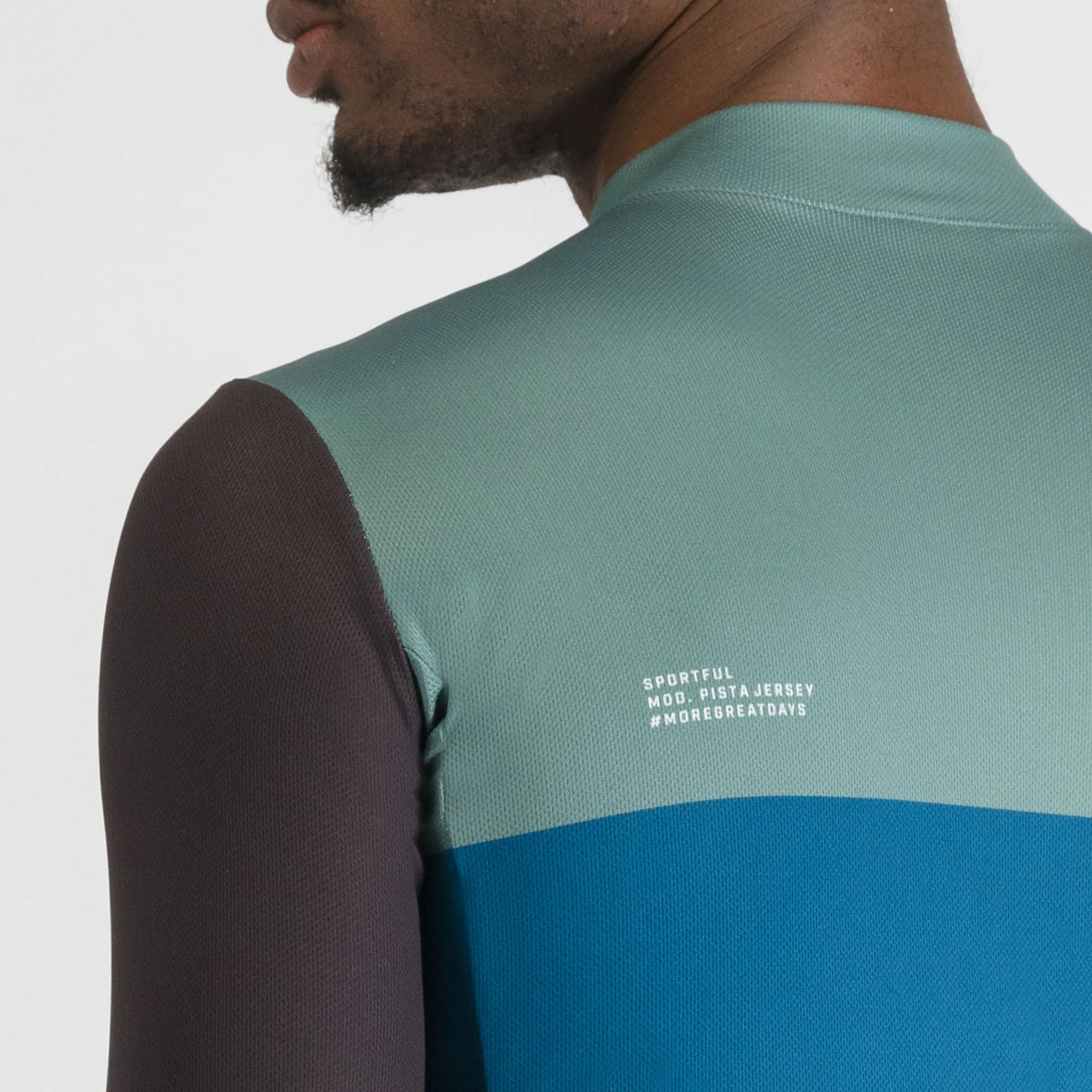 Maglia maniche lunghe Sportful Pista - Blu verde