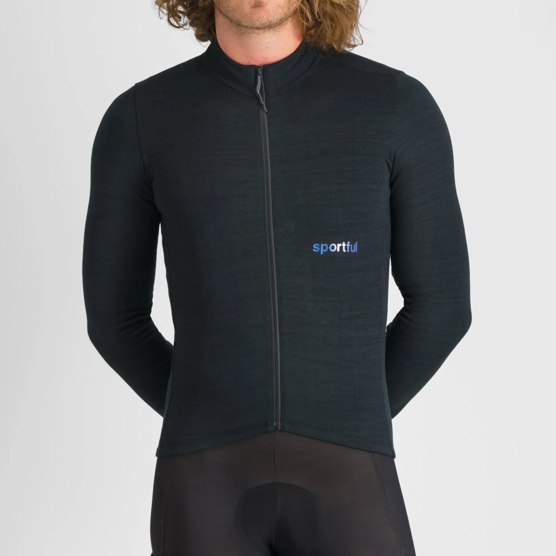 Maglia maniche lunghe Sportful Supergiara Wool - Nero