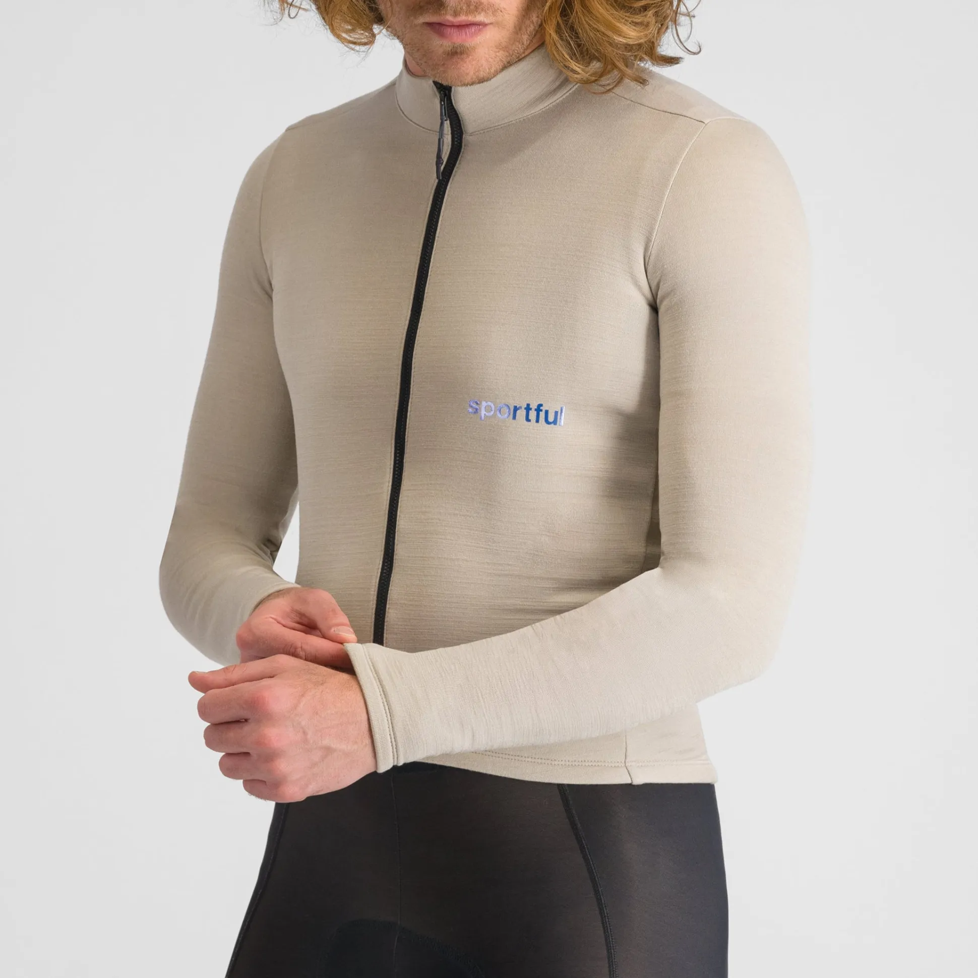Maglia maniche lunghe Sportful Supergiara Wool - Beige