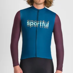 Maglia maniche lunghe Sportful Supergiara Logo - Blu