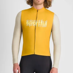 Maglia maniche lunghe Sportful Supergiara Logo - Giallo