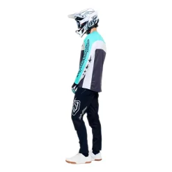 Maglia maniche lunghe Troy Lee Designs Yo Moto - Nero azzurro