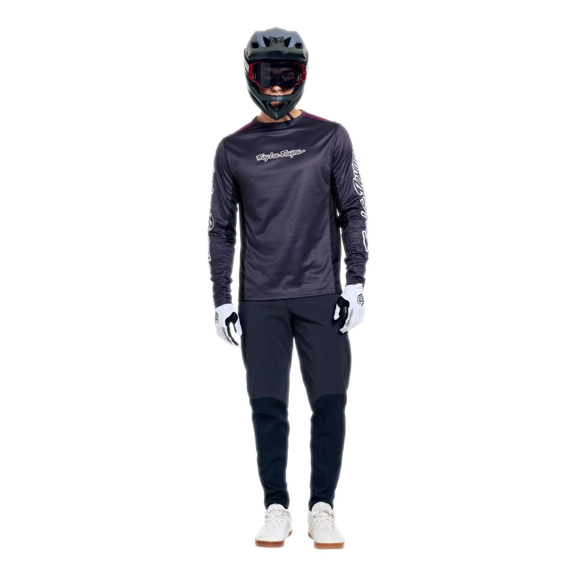 Maglia maniche lunghe Troy Lee Designs Stage Signature - Nero