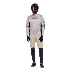 Maglia maniche lunghe Troy Lee Designs Stage Signature - Beige