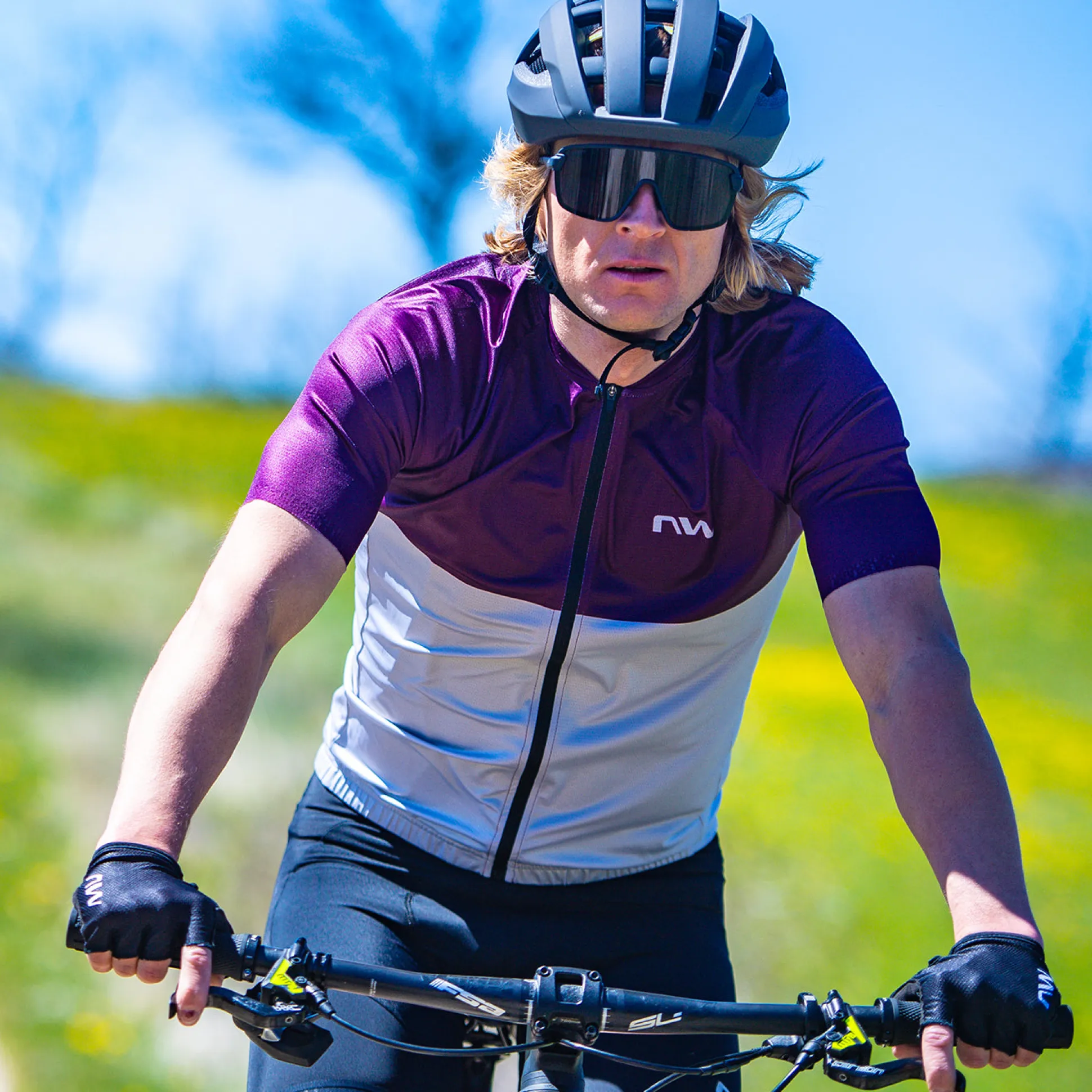 Maglia Northwave Blade - Grigio viola