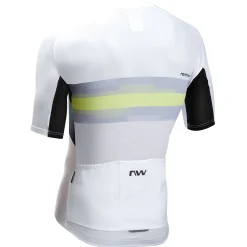 Maglia Northwave Force Evo - Bianco giallo