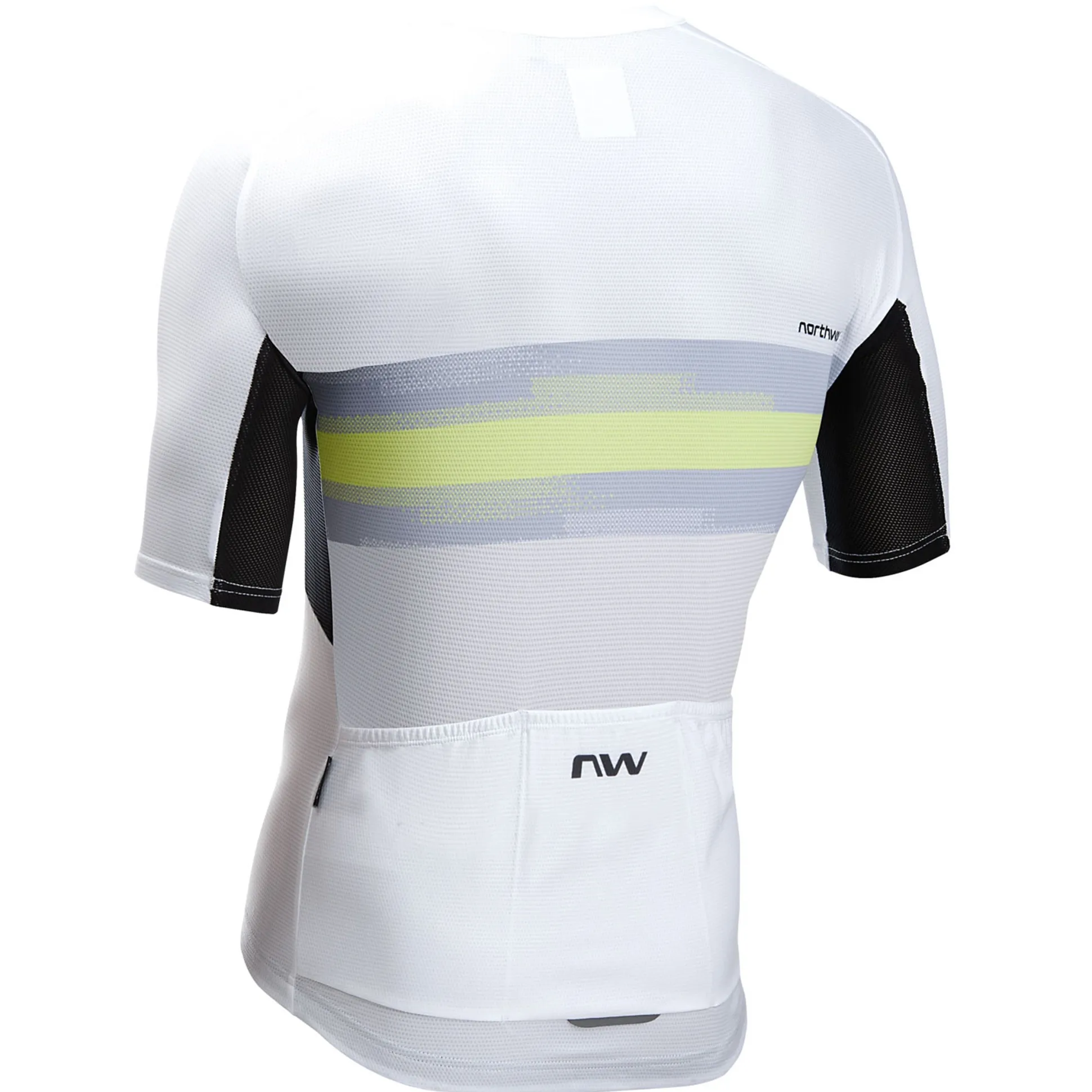Maglia Northwave Force Evo - Bianco giallo