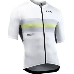 Maglia Northwave Force Evo - Bianco giallo