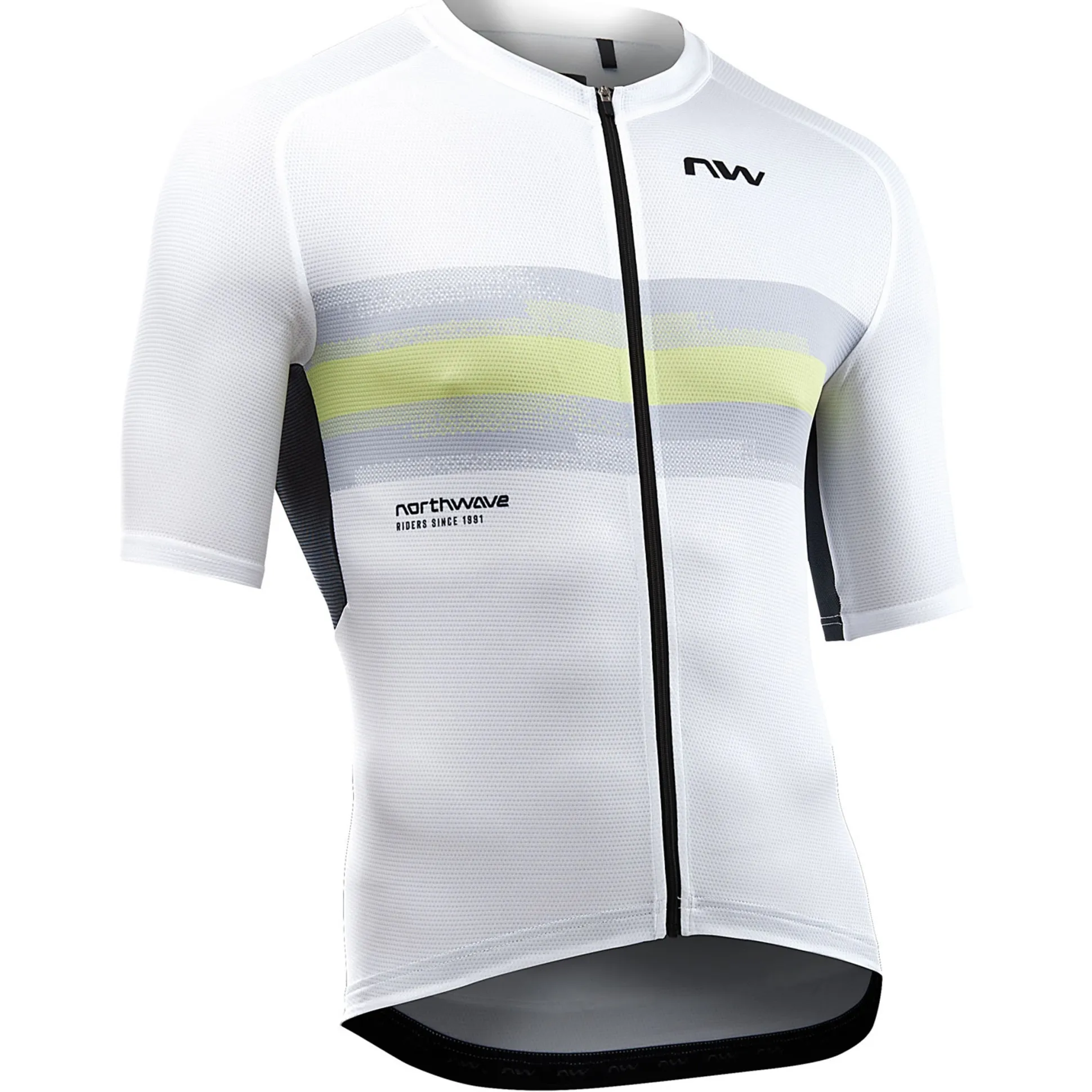 Maglia Northwave Force Evo - Bianco giallo