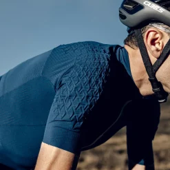 Maglia Q36.5 Dottore Grid Skin - Blu