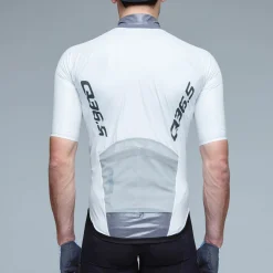 Maglia Q36.5 Pro Cycling Team Rain Shell Aero - Bianco