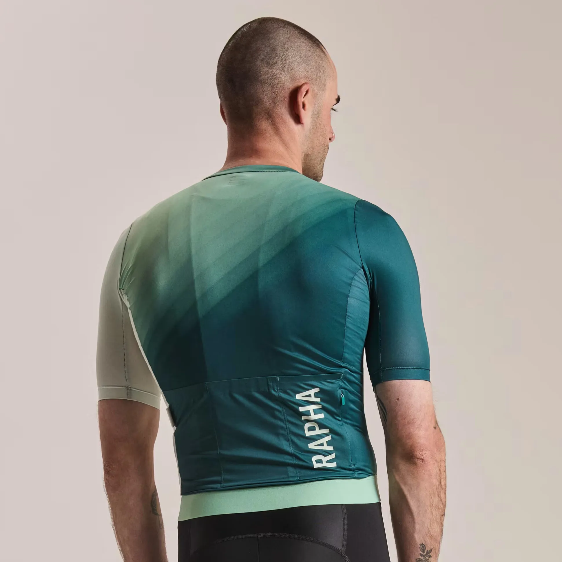 Maglia Rapha Pro Team Training 3 Surface Print - Verde