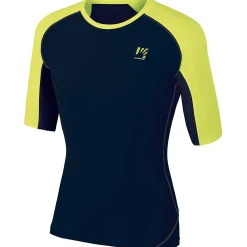 Maglia running Karpos Lavaredo - Nero Giallo